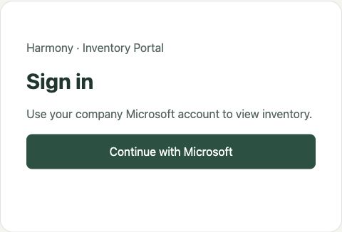 Company Microsoft sign-in screen